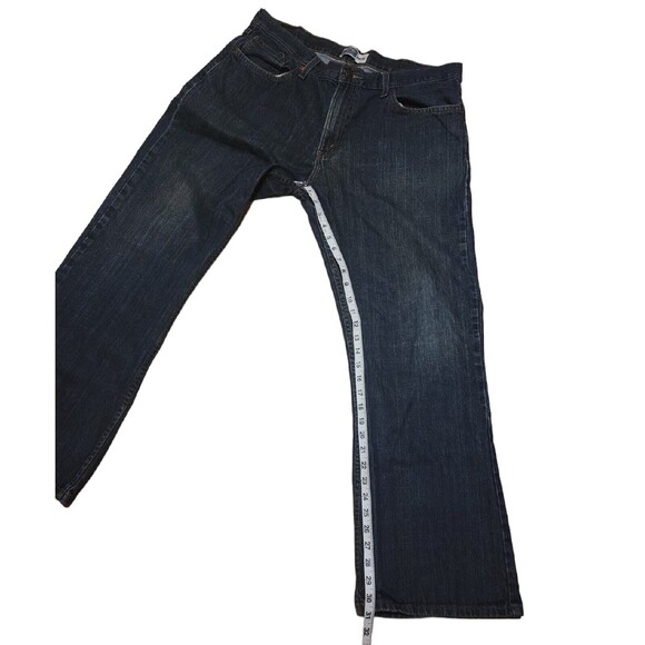 Levi Strauss & Co Signature Bootcut 38x32 Men's Blue Jeans 100% Cotton 5 Pocket - Picture 6 of 16